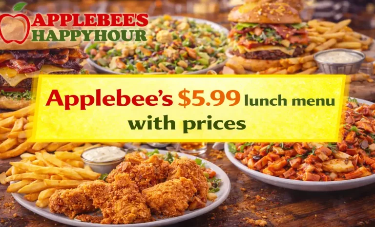 Applebee's $5.99 lunch menu