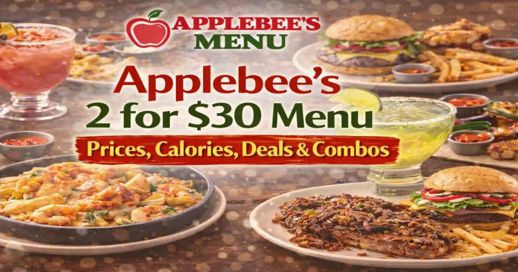 Applebee’s 2 for $30 Menu