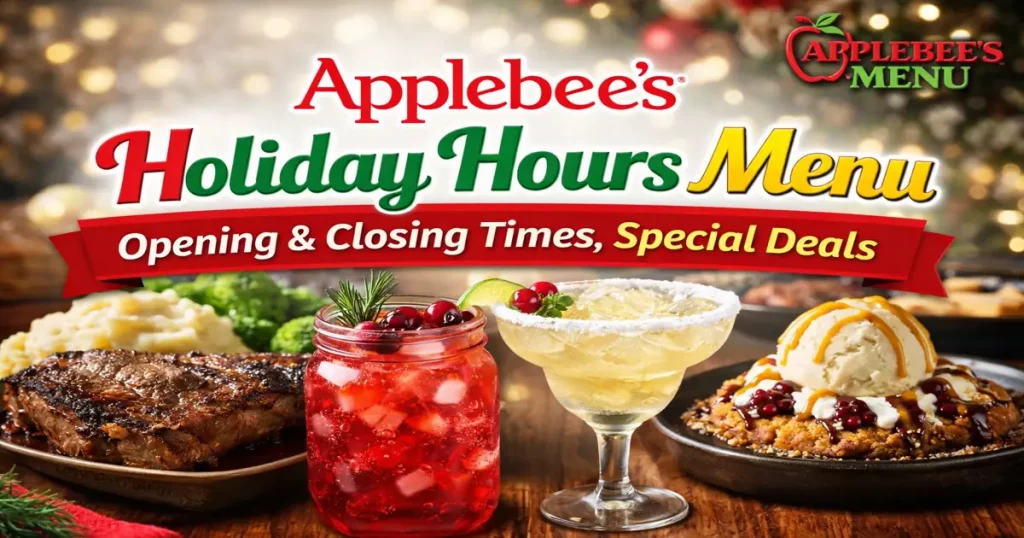Applebee’s Holiday Hours Menu