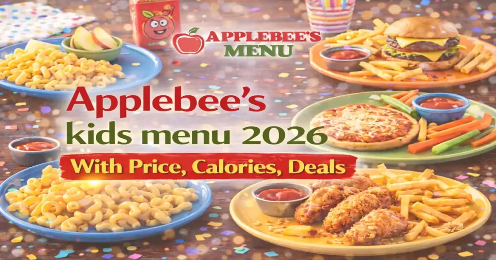 Applebee's kids menu
