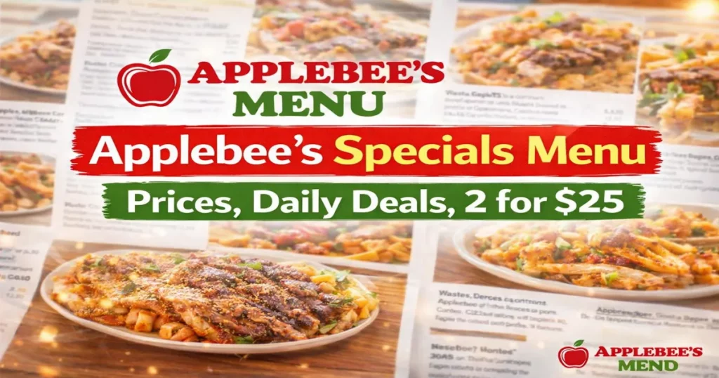 Applebee's Specials Menu